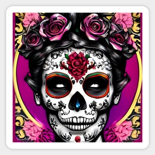 Day of the Dead Skull Sticker